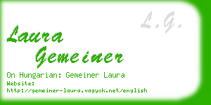 laura gemeiner business card